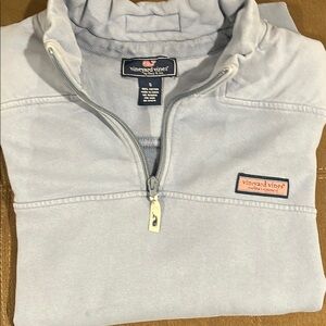 Vineyard Vines Light Blue Quarter-Zip Pullover